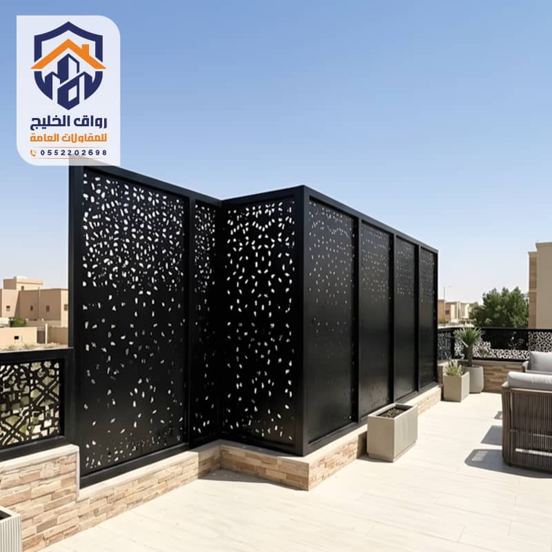 سواتر بلكونات قص ليزر للقصور والفلل الرياض