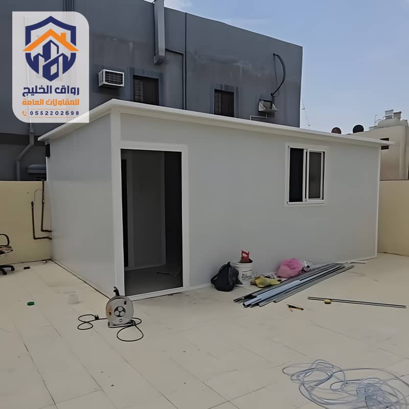تركيب مستودعات ساندوتش بانل للمنازل مؤسسة رواق الخليج
